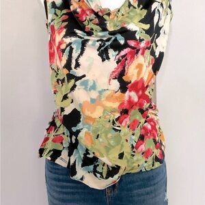 Floral silky tank